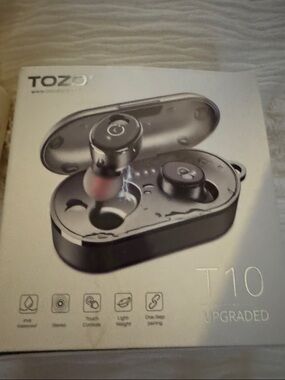 TOZO T10 True Wireless Earbuds - Black/Grey